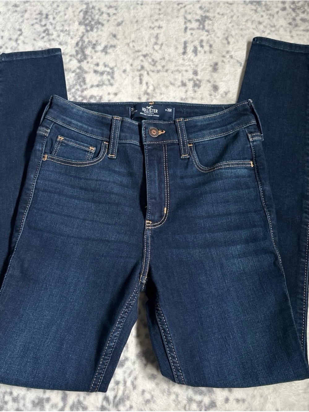 Hollister Women's Dark Indigo Skinny Jeans